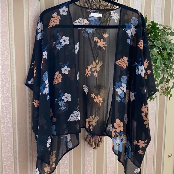 sheer kimono top